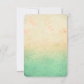 Ombre zand dollar strand bruiloft RSVP kaarten Kaartje (Achterkant)