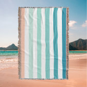 Ombre Zee Shore Stripe Zee Green & Pink Sand Deken