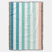 Ombre Zee Shore Stripe Zee Green & Pink Sand Deken (Voorkant Verticaal)