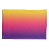 Ombre Zonsondergang Geel Roze Paarse Gradient Kussensloop (Achterkant-Links)