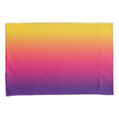 Ombre Zonsondergang Geel Roze Paarse Gradient Kussensloop (Voorkant-Rechts)