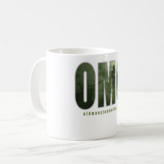 OMC logo koffie mok (Voorkant links)