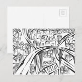 Omcirkeld Briefkaart (Voorkant / Achterkant)