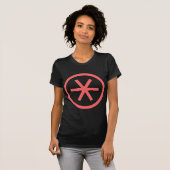 Omcirkelde asterisk t-shirt (Voorkant volledig)