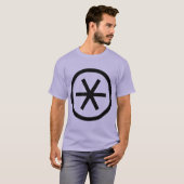 Omcirkelde asterisk t-shirt (Voorkant volledig)
