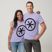Omcirkelde asterisk t-shirt (Unisex)