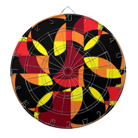 Omcirkelde bladen van Zero Hour Dartbord (Voorkant)