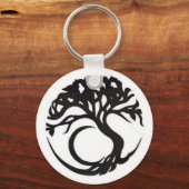 omcirkelde boom sleutelhanger (Voorkant)