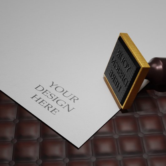 Omcirkelde bruiloft stempel afdrukken