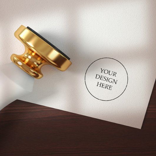 Omcirkelde bruiloft stempel afdrukken