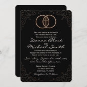 Omcirkelde Cross religieuze huwelijksuitnodigingen Kaart (Voorkant / Achterkant)