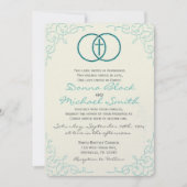 Omcirkelde Cross religieuze huwelijksuitnodigingen Kaart (Voorkant)