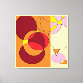 omcirkelde nul canvas afdruk