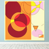 omcirkelde nul canvas afdruk (Insitu (Houten vloer))