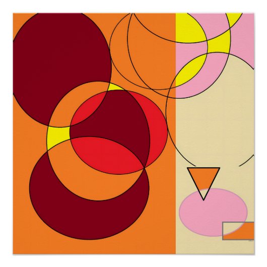 omcirkelde nul perfect poster (Voorkant)