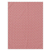 Omcirkelde stippen, diep rood en grijs tafelkleed (Voorkant)