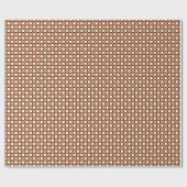 Omcirkelde stippen, karamel, crème en chocolade cadeaupapier (Vlak)