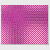 Omcirkelde stippen, magenta, roze en paars cadeaupapier (Vlak)