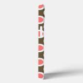 Omcirkelde stippen, taupen en koraalroze Case-Mate iPhone case (Achterkant / Rechts)