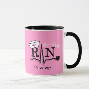 Omcology Nurse RN Gifts QRS Design Mok