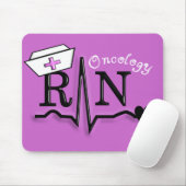 Omcology Nurse RN Gifts QRS Design Muismat (Met muis)