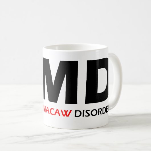 OMD - Obsessief-macroscopische stoornis Koffiemok (Voorkant rechts)