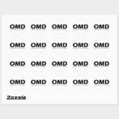 OMD - Obsessief-macroscopische stoornis Ronde Sticker (Vel)