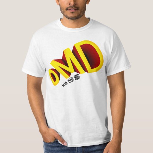 OMD - Ontwerp met open geest T-shirt (Voorkant)