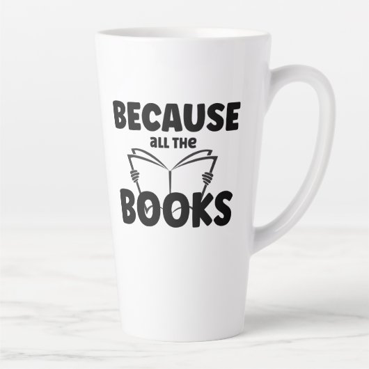 Omdat alle boeken latte mok (Rechts)