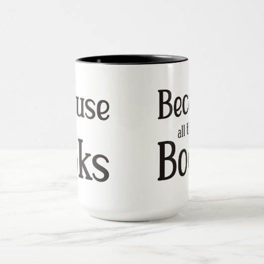 Omdat alle boeken mok (Midden)