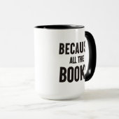 Omdat alle boeken mok (Voorkant rechts)