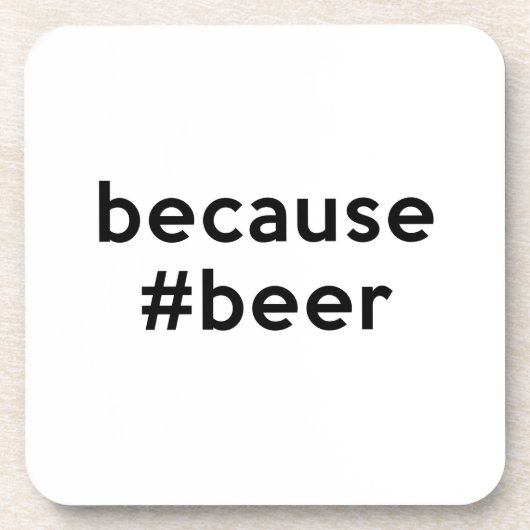 Omdat Beer Bier Onderzetter (Voorkant)