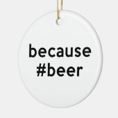 Omdat Beer Keramisch Ornament (Links)