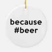 Omdat Beer Keramisch Ornament (Achterkant)