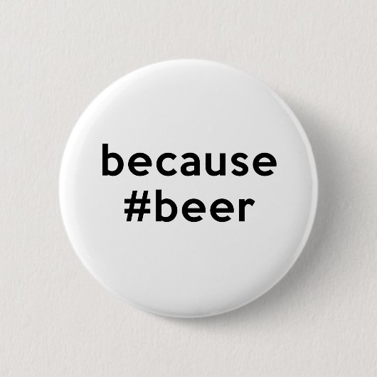 Omdat Beer Ronde Button 5,7 Cm (Voorkant)