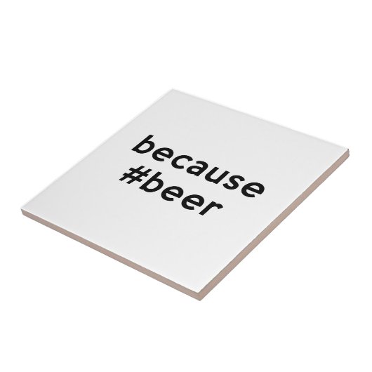 Omdat Beer Tegeltje (Zijkant)