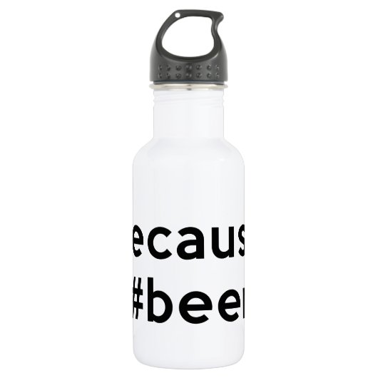 Omdat Beer Waterfles (Voorkant)