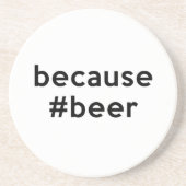 Omdat Beer Zandsteen Onderzetter (Voorkant)