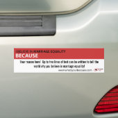 Omdat Bumpersticker (Op auto)
