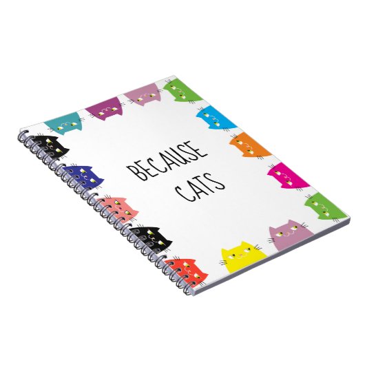 Omdat Cats grappig citaat Notitieboek (Rechterzijde)