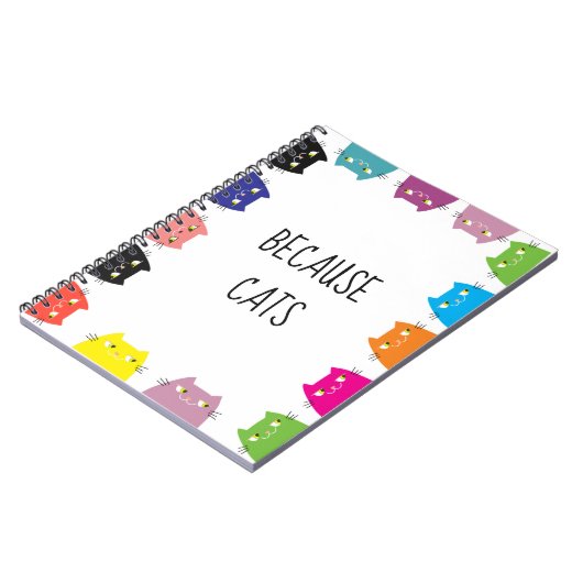 Omdat Cats grappig citaat Notitieboek (Linkerzijde)