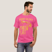 Omdat de aarde geen plat fietspad is t-shirt (Voorkant volledig)