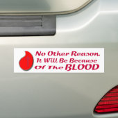 OMDAT DE BLOEDBLOEDBLOEDS LT BUMPERSTICKER (Op auto)