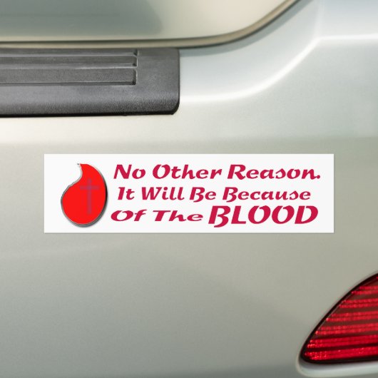 OMDAT DE BLOEDBLOEDBLOEDS LT BUMPERSTICKER (Op auto)