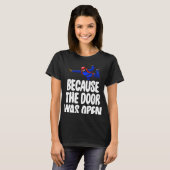 Omdat de deur open was   Skydive T-shirt (Voorkant volledig)