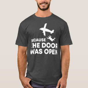 Omdat de deur open was voor Skydiving Team ifly in T-shirt