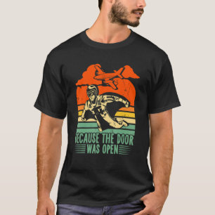 Omdat de deur open  wingsuit wapperde t-shirt