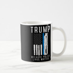 Omdat de politie leeft pro Trump dunne blauwe lijn Koffiemok