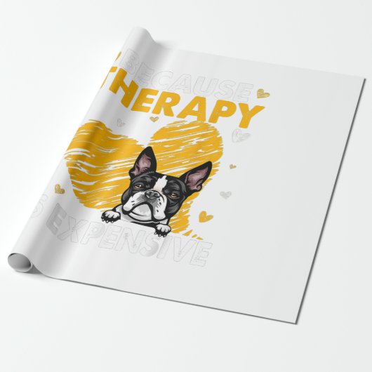 Omdat de therapie een dure terrier-cadeau uit Bost Cadeaupapier (Uitgerold)