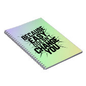 Omdat Easy je motivatie-Gezegde niet verandert Notitieboek (Rechterzijde)